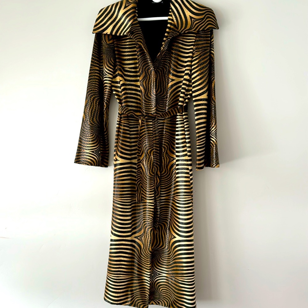 Animal print coat